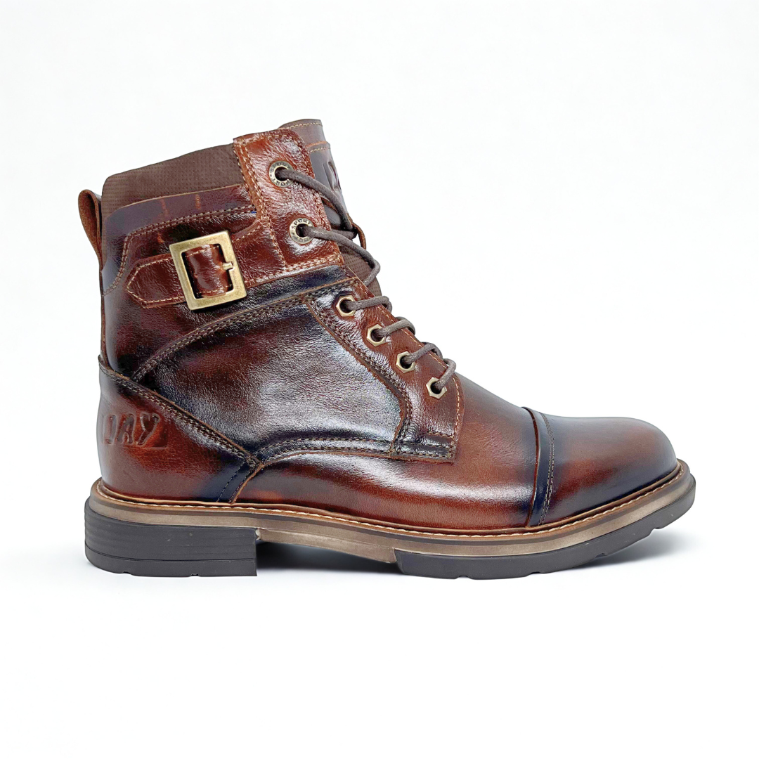 ¡EDICION LIMITADA! Botas Quin Vulcano tabaco 100% Cuero