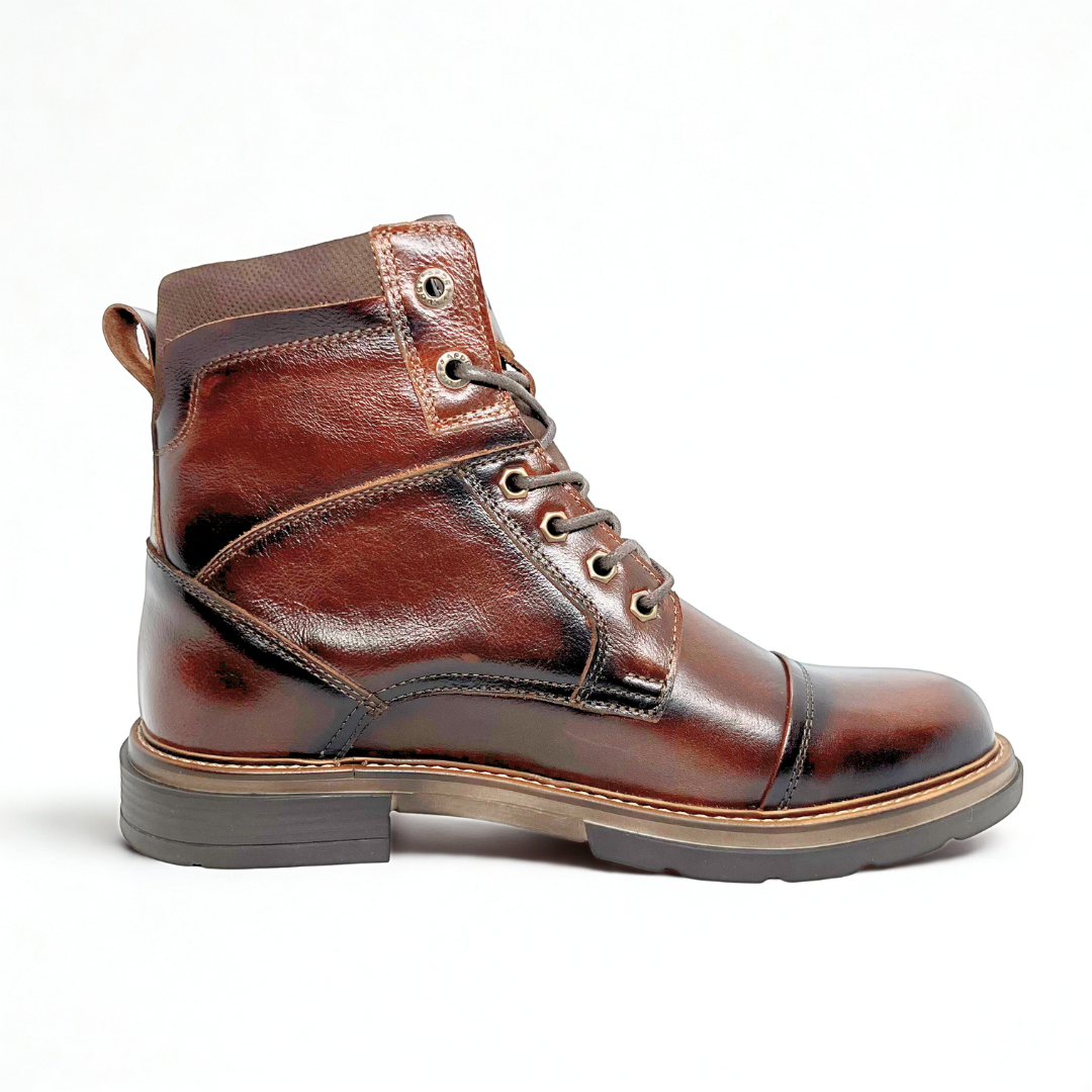 ¡EDICION LIMITADA! Botas Quin Vulcano tabaco 100% Cuero