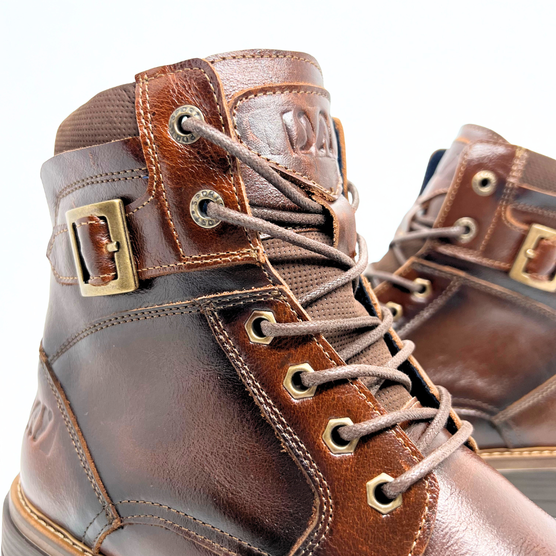 ¡EDICION LIMITADA! Botas Quin Vulcano tabaco 100% Cuero