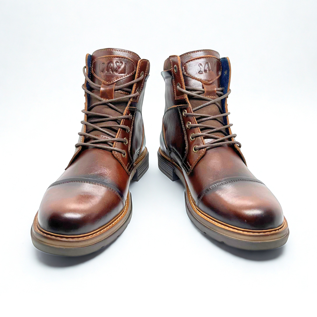 ¡EDICION LIMITADA! Botas Quin Vulcano tabaco 100% Cuero