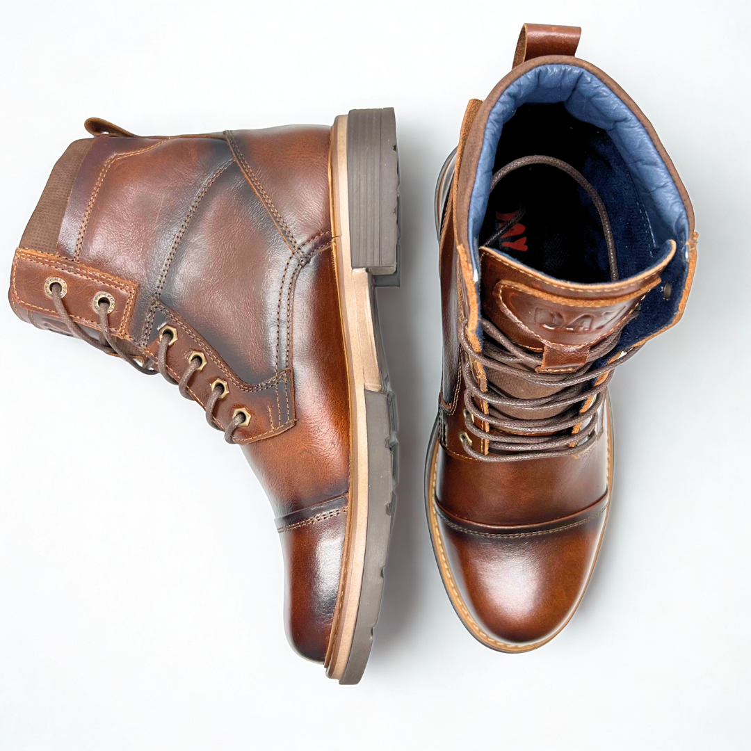 ¡EDICION LIMITADA! Botas Quin Vulcano tabaco 100% Cuero