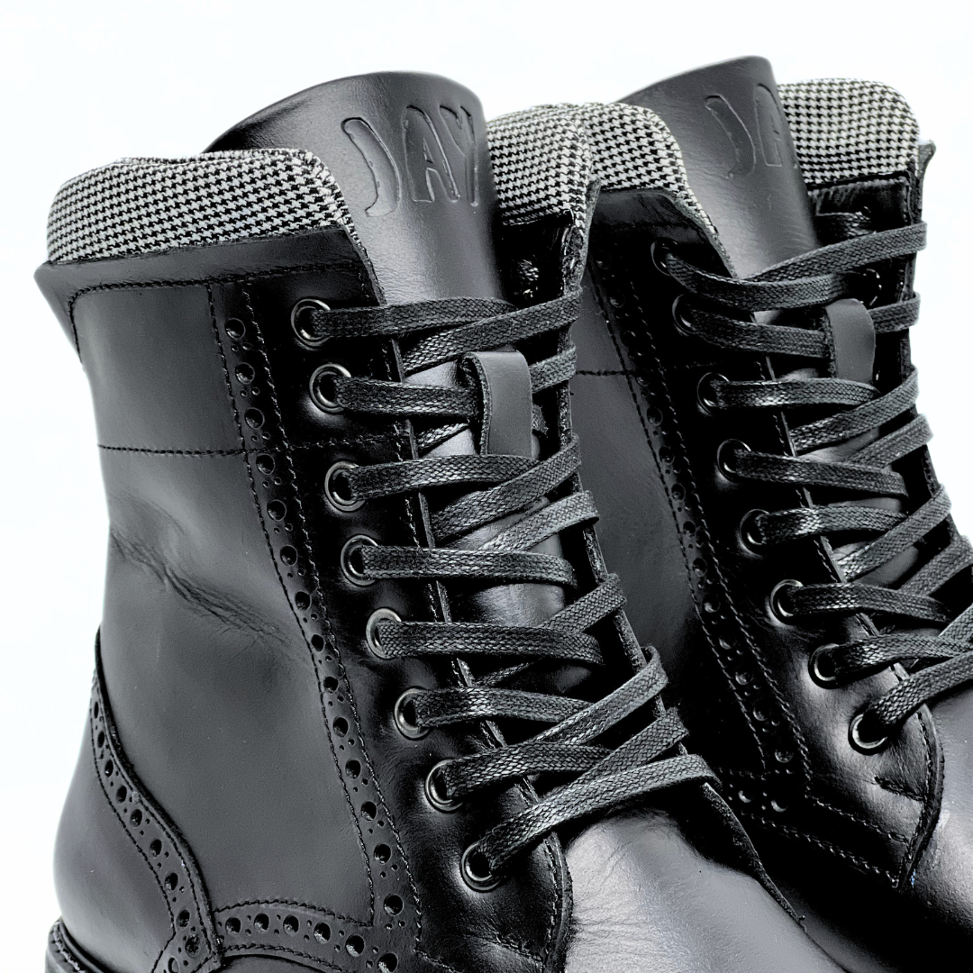 ¡NUEVAS! Botas Quin Paño, Negro 100% Cuero