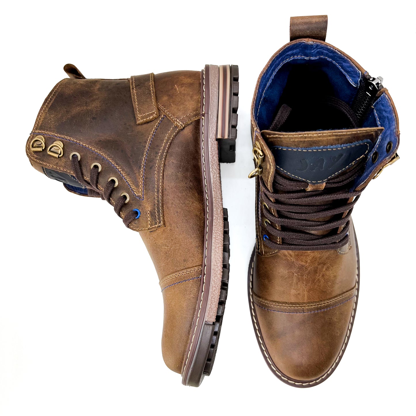 Botas Quin Land 100% Cuero (cremallera)