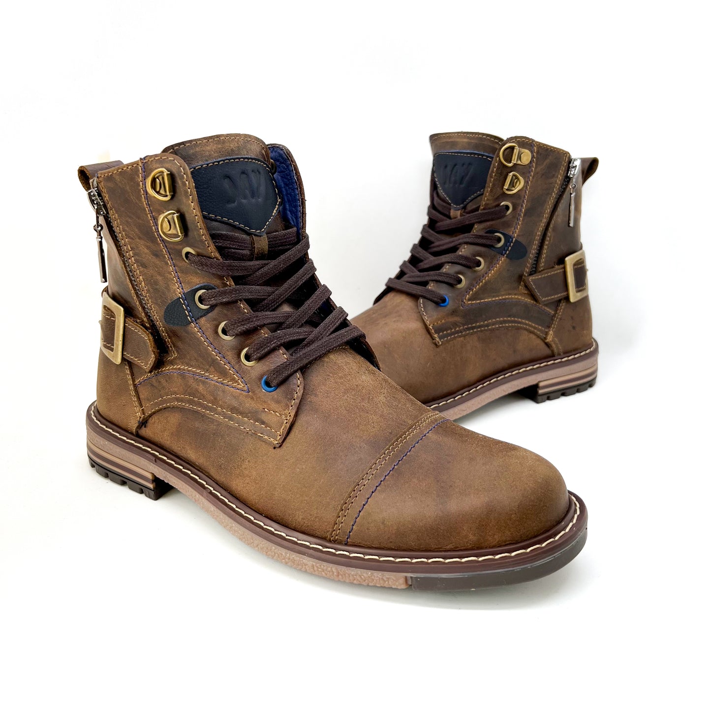 Botas Quin Land 100% Cuero (cremallera)