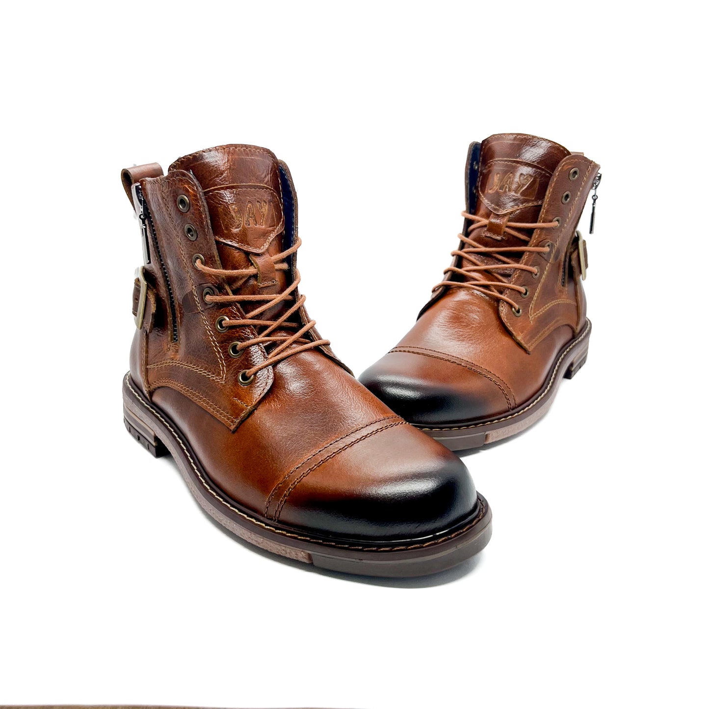 Botas Quin Honey 100% Cuero, (cremallera)