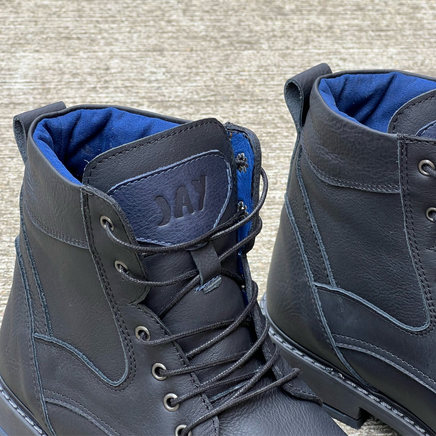 Botas Quin Jay 100% Cuero, Negro Clasico