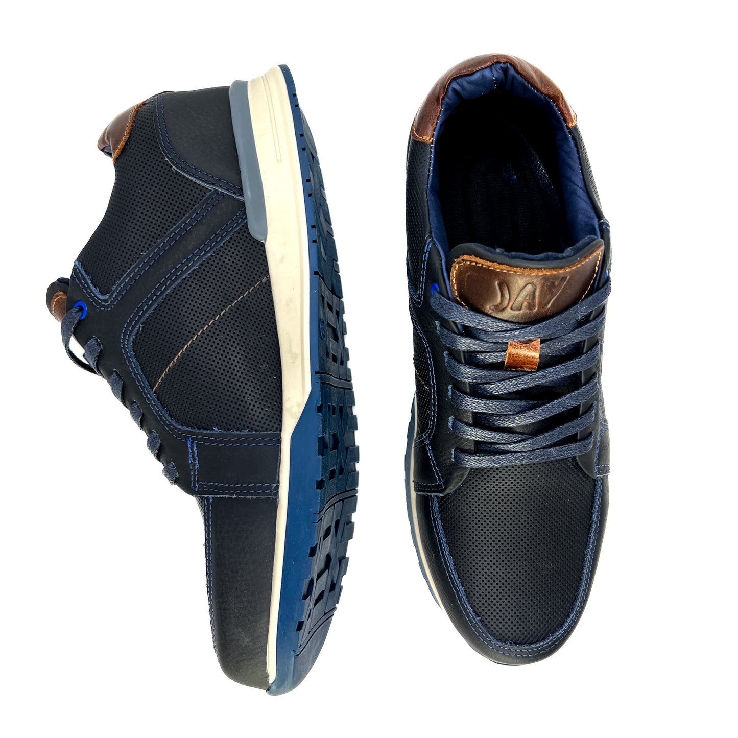 Sneakers Quin Azul 100% Cuero