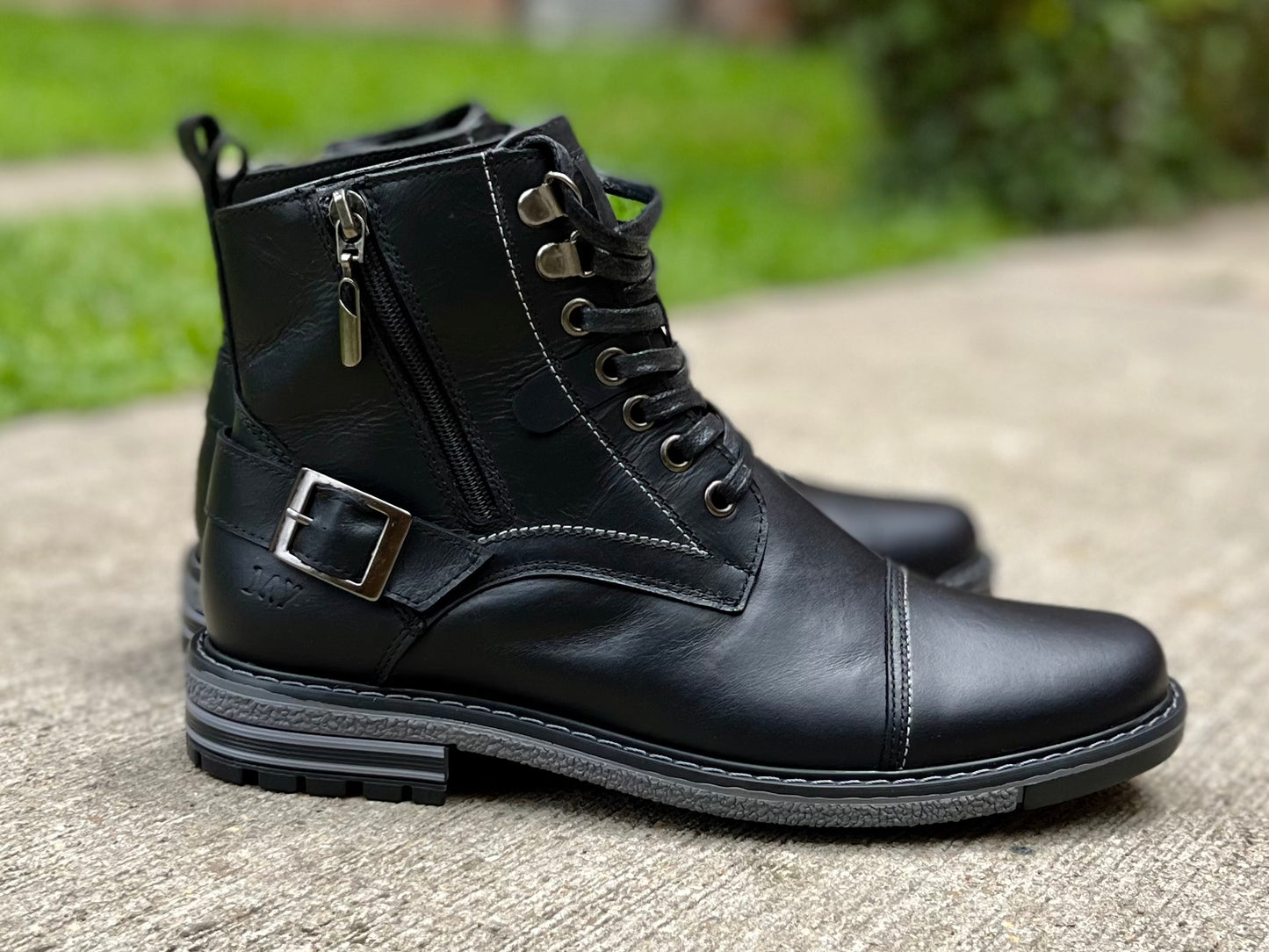 Botas Quin Negro Carbon, 100% Cuero