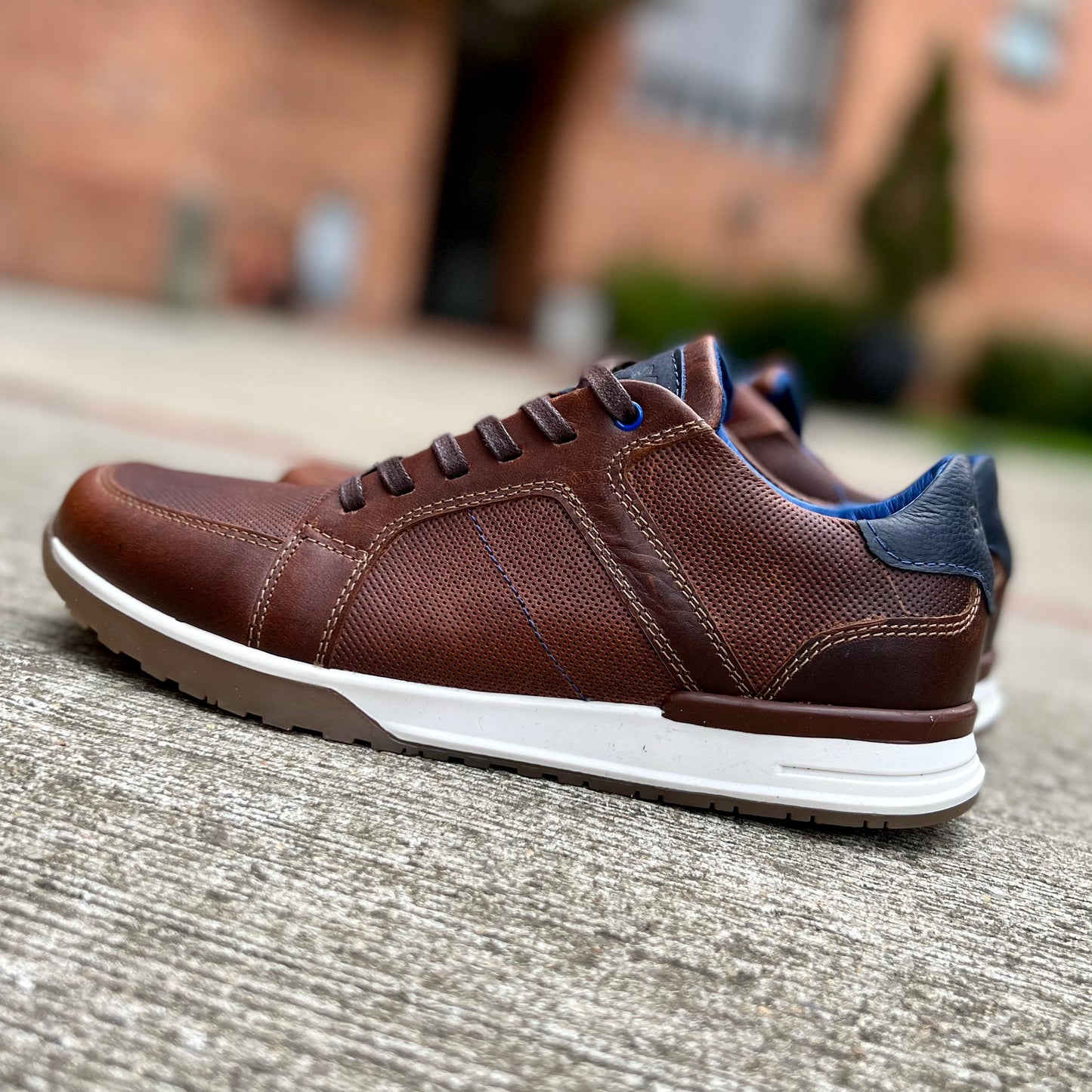 Sneakers Quin Cognac 100% Cuero