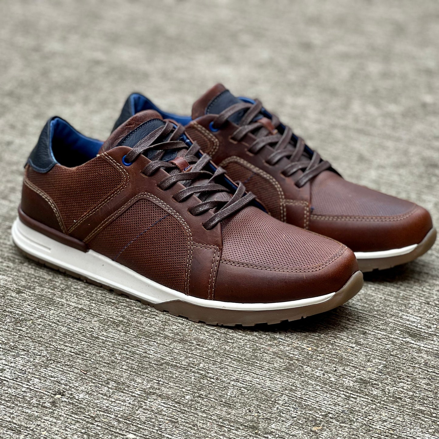 Sneakers Quin Cognac 100% Cuero