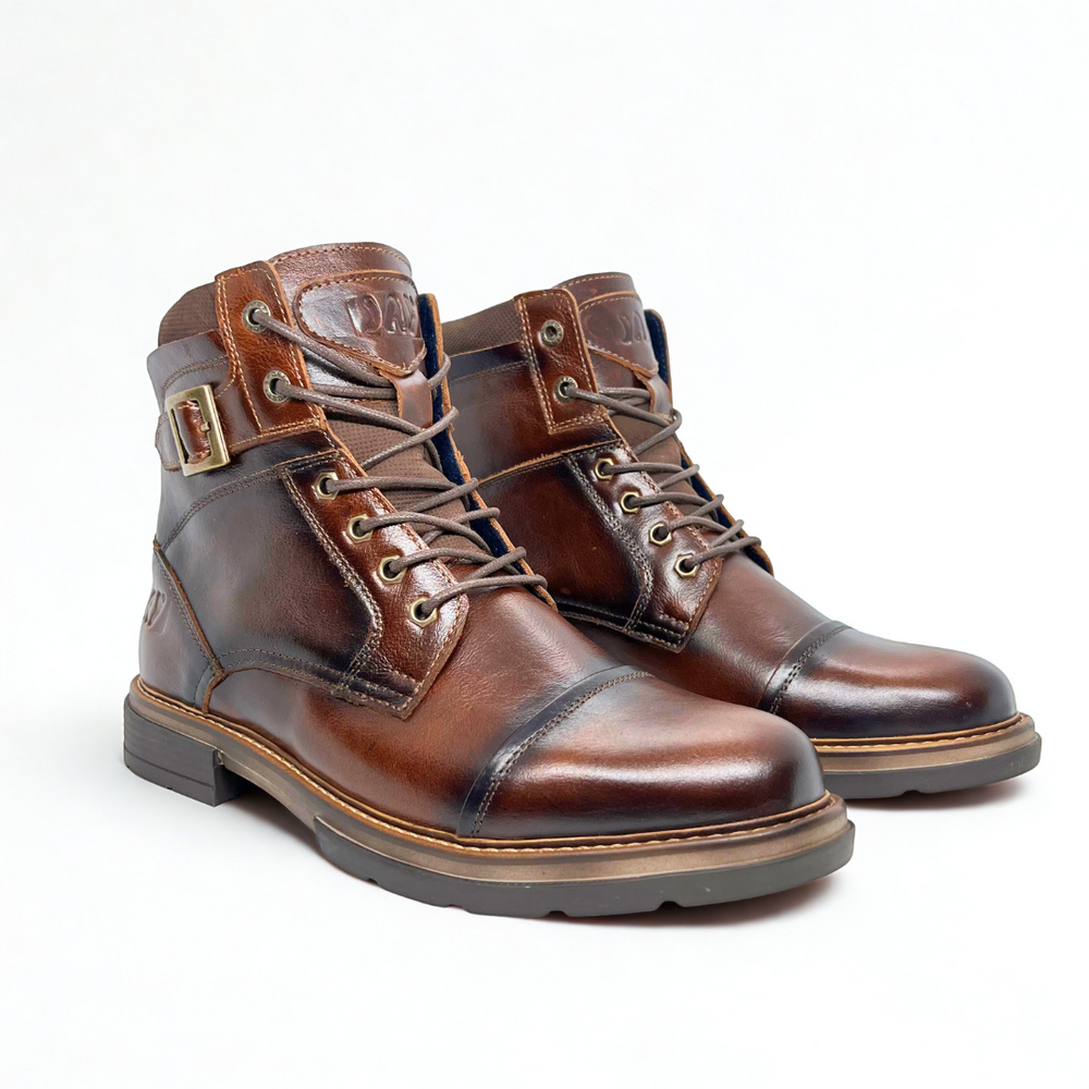 ¡EDICION LIMITADA! Botas Quin Vulcano tabaco 100% Cuero
