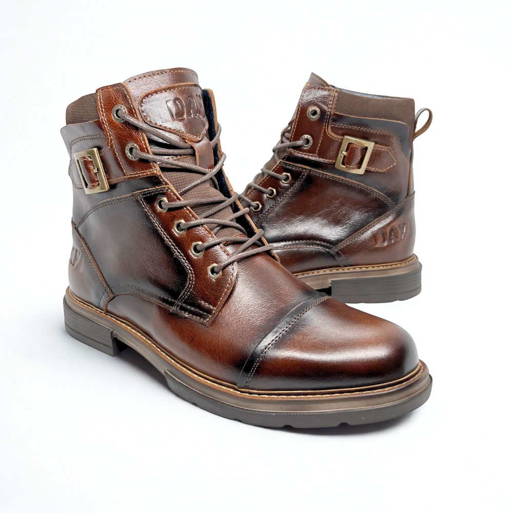
                  
                    ¡EDICION LIMITADA! Botas Quin Vulcano tabaco 100% Cuero
                  
                