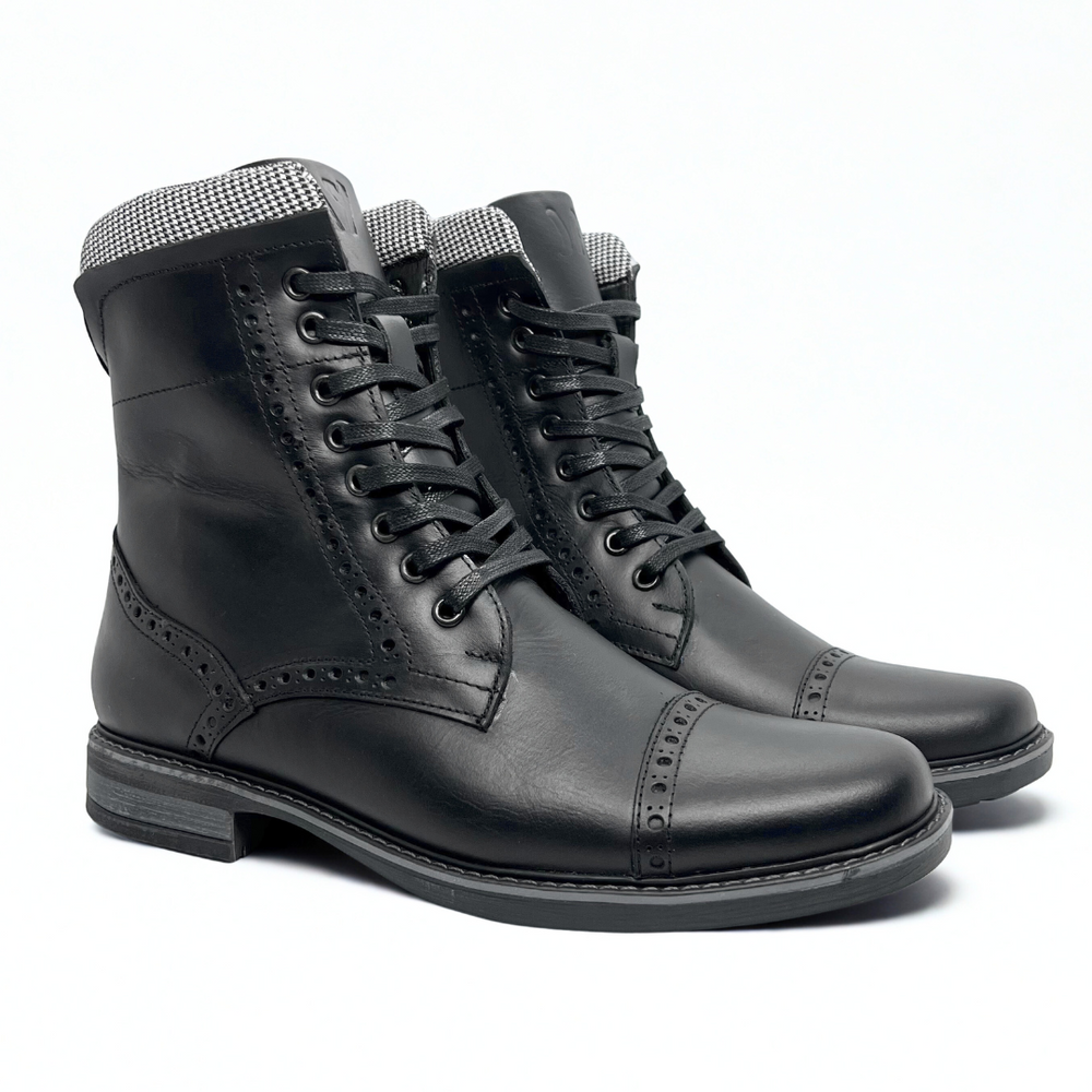 ¡NUEVAS! Botas Quin Paño, Negro 100% Cuero