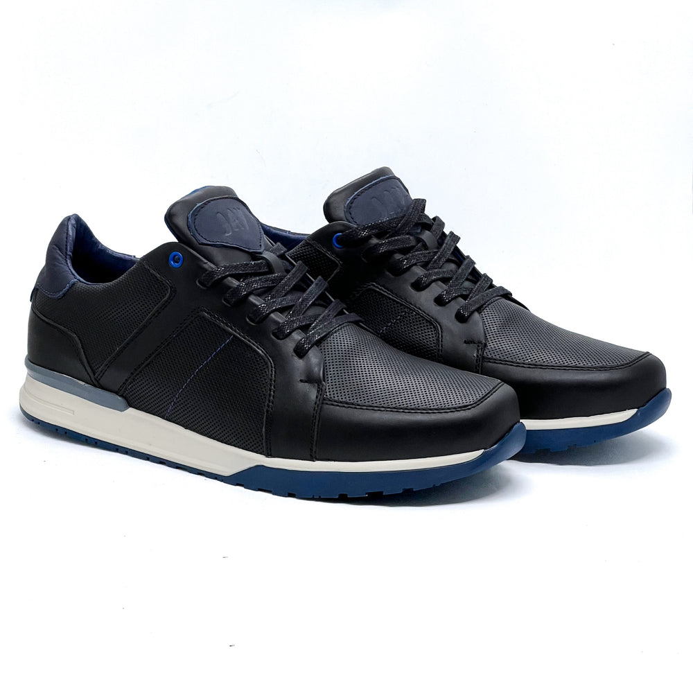 Sneakers Quin Negro 100% Cuero