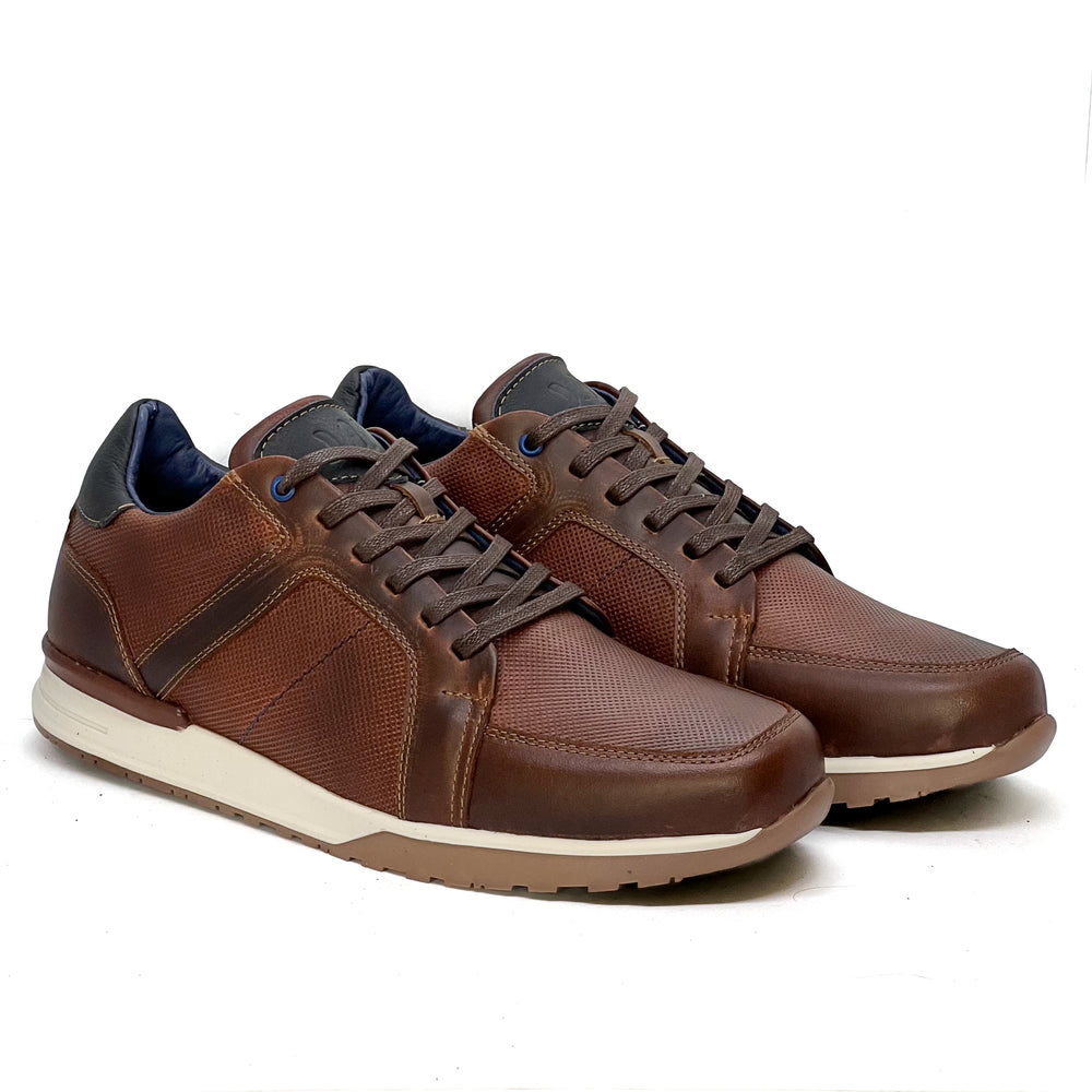 Sneakers Quin Cognac 100% Cuero