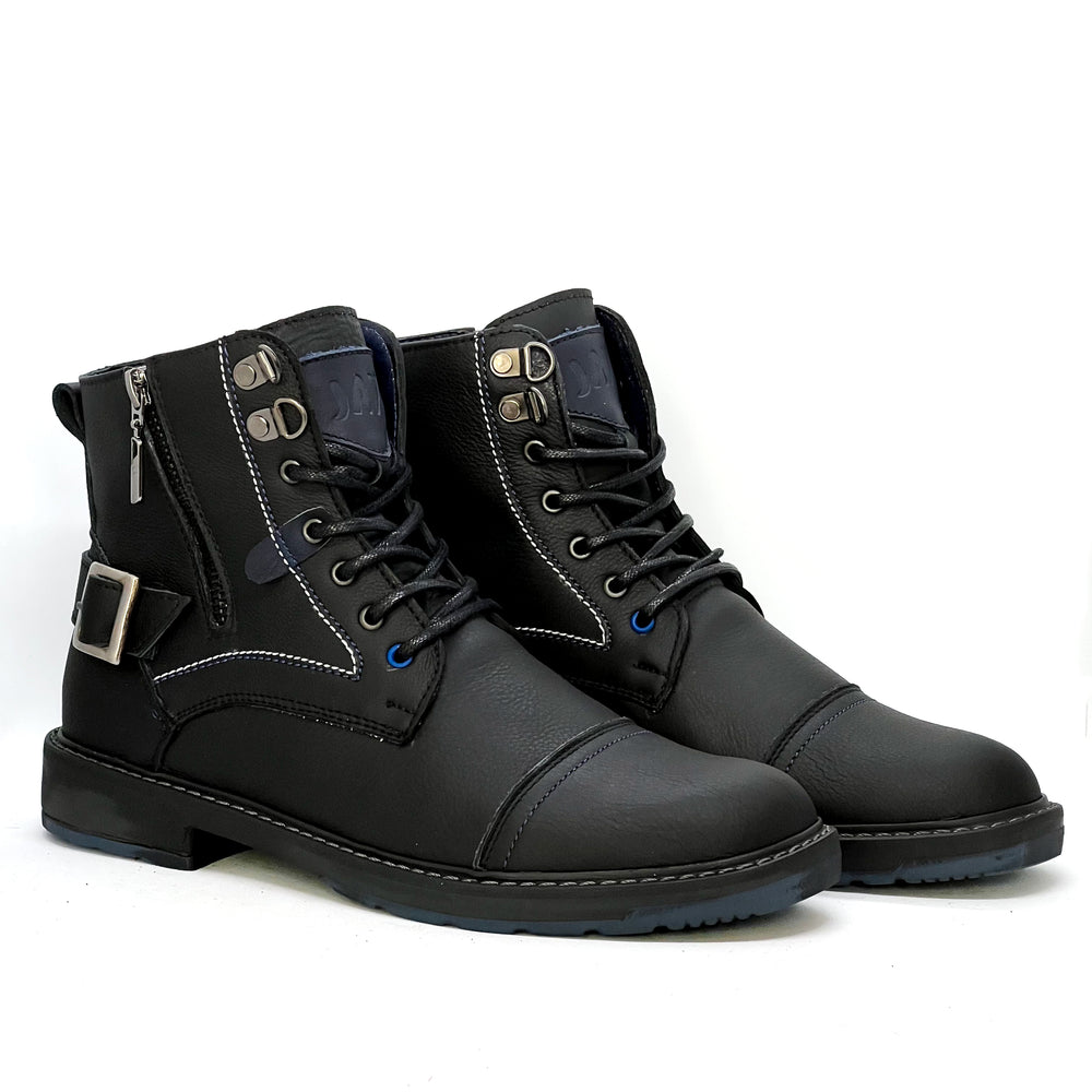 Botas Quin Negro Carbon, 100% Cuero